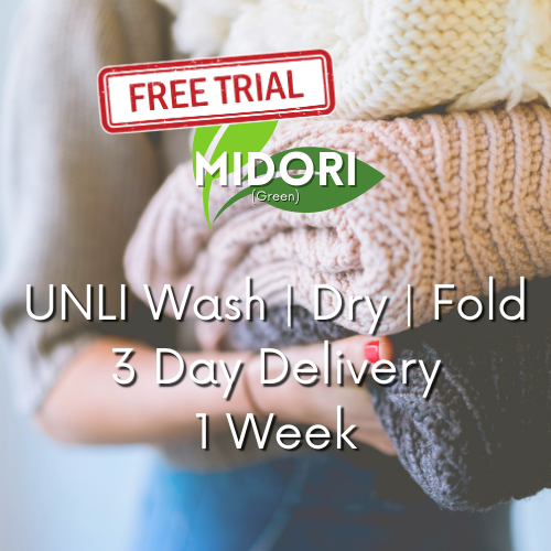 FREE TRIAL 1 Week Unlimited Pick Up and Delivery | Wash | Dry | Fold |